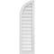 Ekena Millwork Quarter Round Top Left Surface Mount PVC Gable Vent w/ 2"W x 2"P Brickmould Sill Frame, 12"W x 42"H GVPQL12X4203SN - alternate 1
